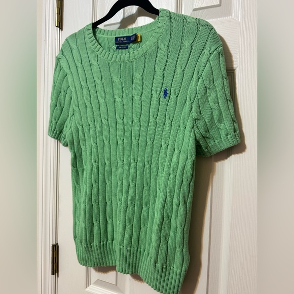 Polo Ralph Lauren Cable Knit Short Sleeve Sweater - Picture 3 of 8